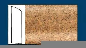 Плинтус пробковый ArtCorkDesing С 106 (Колер 8) 10х60х910 мм в Кургане