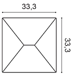 Декоративная панель Orac W106 (33.3x33.3x2.9 см) в Кургане
