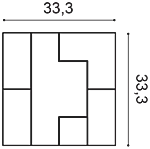 Декоративная панель Orac W103 (33.3x33.3x2.5 см) в Кургане