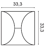 Декоративная панель Orac W107 (33.3x33.3x2.9 см) в Кургане