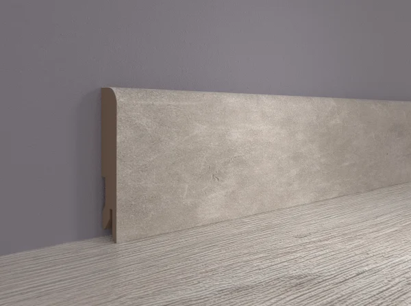 Плинтус MDF Bonkeel 24066 Бетон Лофт Светлый (100х16х2400 мм) в Кургане