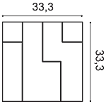 Декоративная панель Orac W102 (33.3x33.3x2.5 см) в Кургане