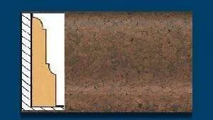 Плинтус пробковый ArtCorkDesing С 103 (Колер 11) 12х65х910 мм в Кургане