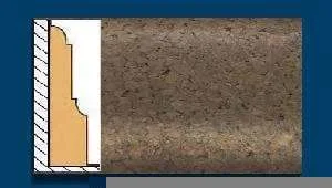 Плинтус пробковый ArtCorkDesing С 103 (Колер 7) 12х65х910 мм в Кургане