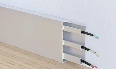 Алюминиевый плинтус Fezard Кабельный ALP-G80 Алюминий 80*15*2500 мм в Кургане