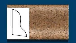 Плинтус пробковый ArtCorkDesing С 102 (Колер 9) 20x40x910 мм в Кургане