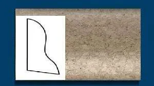 Плинтус пробковый ArtCorkDesing С 102 (Колер 6) 20x40x910 мм в Кургане