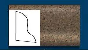 Плинтус пробковый ArtCorkDesing С 102 (Колер 7) 20x40x910 мм в Кургане