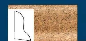 Плинтус пробковый ArtCorkDesing С 102 (Колер 8) 20x40x910 мм в Кургане