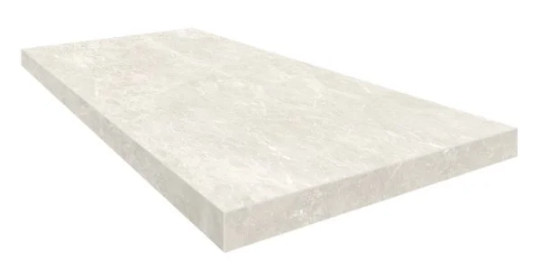 Керамогранит Coliseum Да Винчи Уайт Ступень угловая правая (Натуральный, 33х60) в Кургане