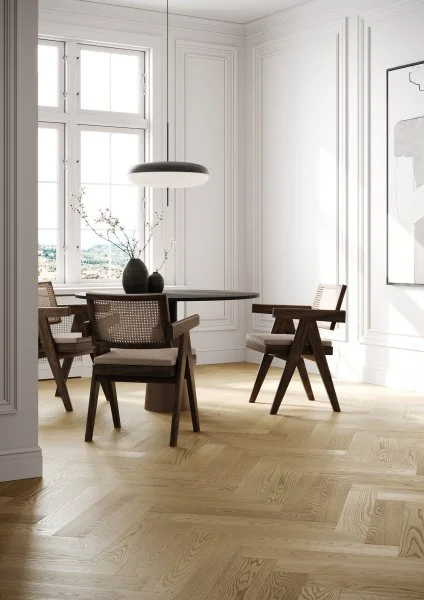 Паркетная доска Quartz Parquet Английская Ёлка Дуб Шампань 33-414 в Кургане