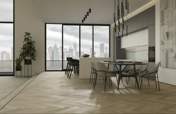 Паркетная доска Quartz Parquet Английская Ёлка Дуб Лимба 33-405 в Кургане