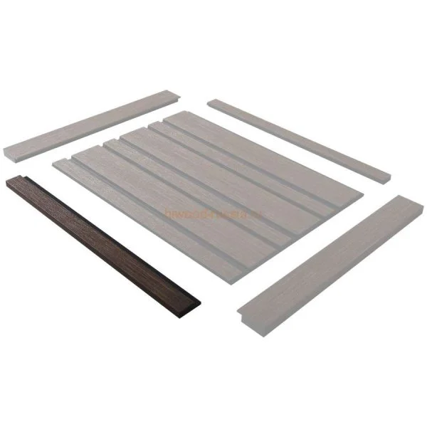 Финишный молдинг LF124A BR396K правый декорированный (42х12х2700мм) в Кургане