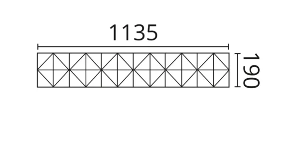 Декоративная панель NMC Arstyl Pyramid (113.5x19x1.8 см) в Кургане