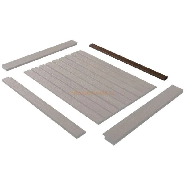 Финишный молдинг LF124B BR396 левый декорированный (31х12х2700мм) в Кургане