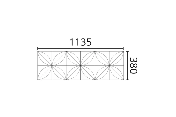 Декоративная панель NMC Arstyl Flower (113.5x38x2.8 см) в Кургане