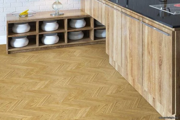 Пробковое покрытие CorkStyle Chevron Gold (1235*305*6 мм) HC в Кургане
