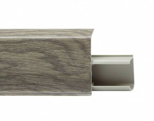 Пластиковый плинтус Royce №532 Дуб Рустикальный (55х23х2200мм) в Кургане