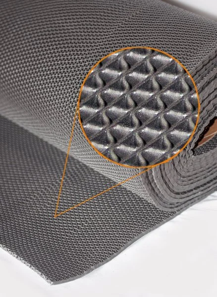 Грязезащитное рулонное покрытие ЗигЗаг Серый 5 мм (1,2 м) Китай в Кургане