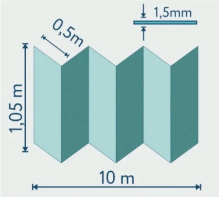 Подложка Солид 1,5мм гармошка для LVT (10.5м2) в Кургане