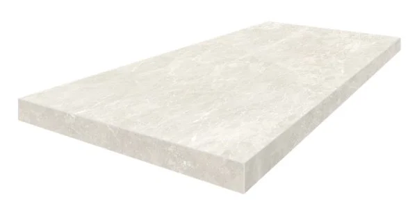 Керамогранит Coliseum Да Винчи Уайт Ступень угловая левая (Натуральный, 33х60) в Кургане