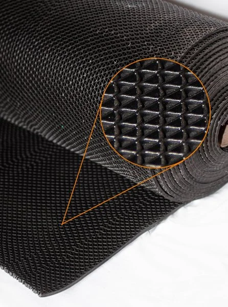 Грязезащитное рулонное покрытие ЗигЗаг Черный 5 мм (0,9 м) Китай в Кургане