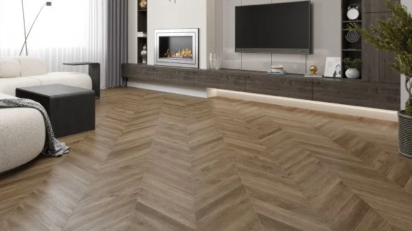 Кварц-виниловая плитка Alpine Floor Chevron Макадамия ECO 20-5 (2,5 мм. 43 класс) в Кургане