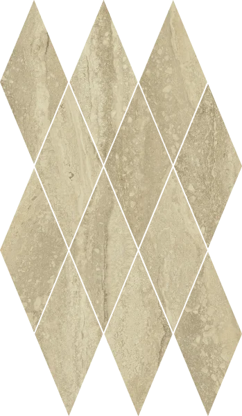 Керамогранит Italon Шарм Эдванс Травертино 28х48 мозаика Даймонд (Люкс) в Кургане