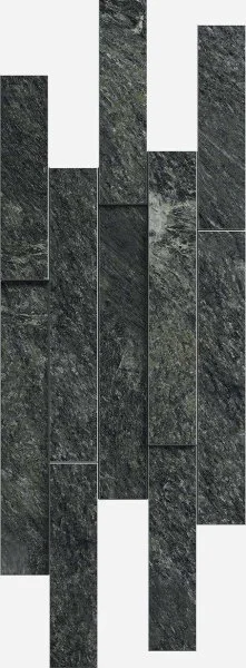 Керамогранит Italon Скайфолл Неро Брик 3D (Патинированная, 28х78) в Кургане