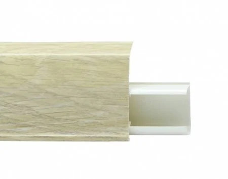 Пластиковый плинтус Royce №508 Серый Опем (55х23х2200мм) в Кургане