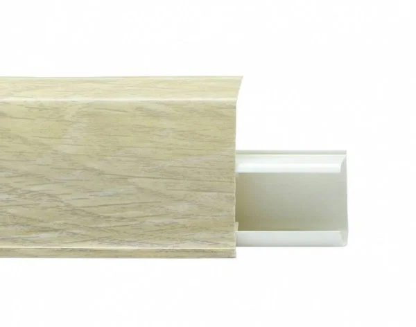 Пластиковый плинтус Royce №508 Серый Опем (55х23х2200мм) в Кургане