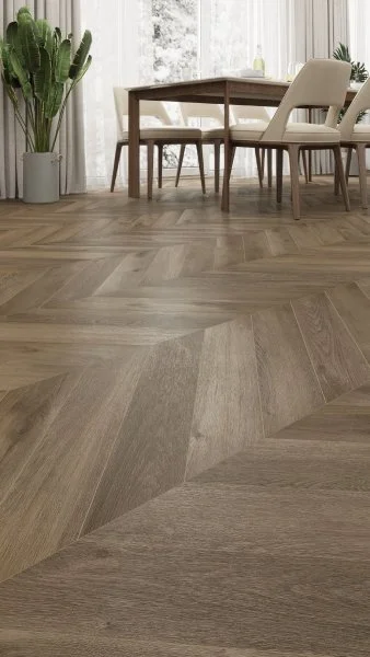 Кварц-виниловая плитка Alpine Floor Chevron Дуб Насыщенный ECO 20-4 (2,5 мм. 43 класс) в Кургане