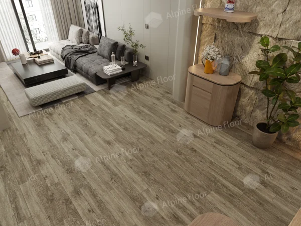 Каменно-полимерная плитка Alpine Floor Grand Sequoia Village Венге Грей ECO 11-807 4мм, 43 класс в Кургане