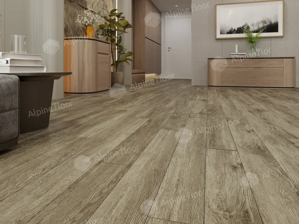 Каменно-полимерная плитка Alpine Floor Grand Sequoia Village Венге Грей ECO 11-807 4мм, 43 класс в Кургане