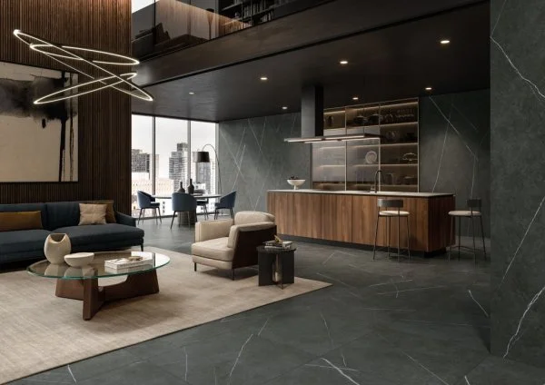 Керамогранит Italon Метрополис Империал Блэк 120х278 (Натуральная и Реттифицированная) в Кургане