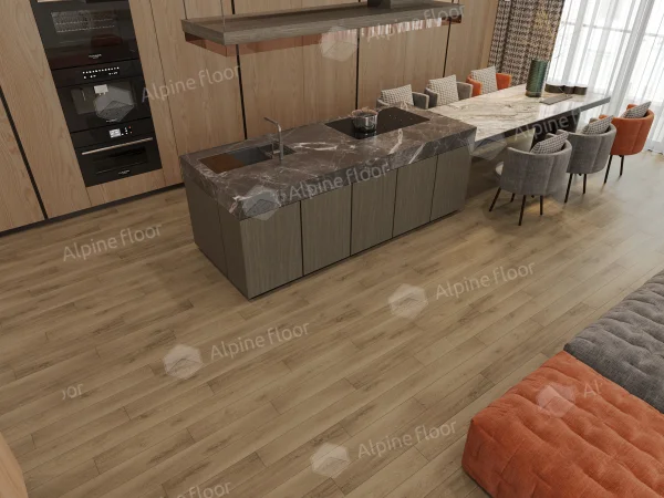 Каменно-полимерная плитка Alpine Floor Grand Sequoia Village Вайпуа ECO 11-1907 4мм, 43 класс в Кургане