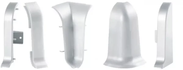 Соединитель для плинтуса ALP-C43 Серебро (ПВХ) в Кургане