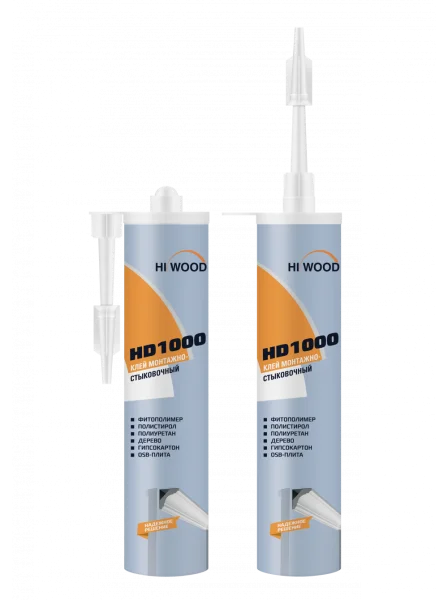 Монтажно-стыковочный клей HiWood HD1000 Белый 280 ml в Кургане