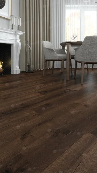 Каменно-полимерная плитка Alpine Floor Real Wood Дуб Мокка ECO 2-2, 6 мм 43 класс в Кургане
