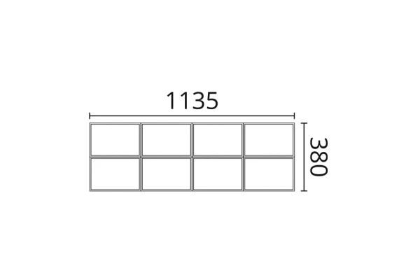Декоративная панель NMC Arstyl Bump (113.5x38x4.3 см) в Кургане