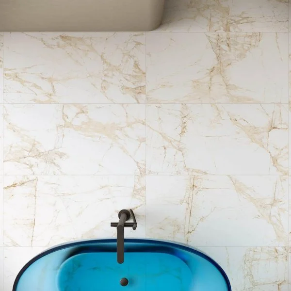 Керамогранит Coliseum Канова Уайт 60х120 (Натуральный и Реттифицированный) в Кургане