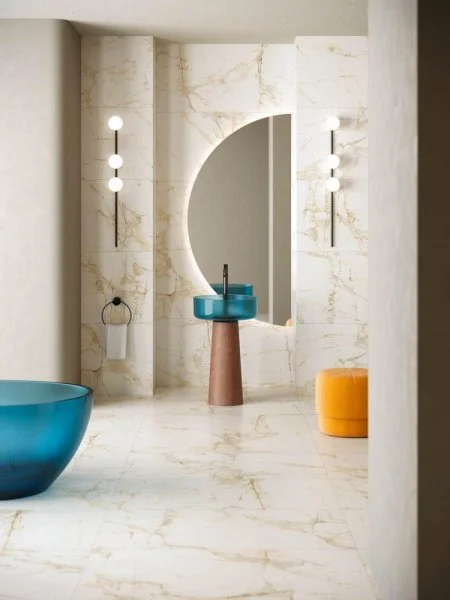 Керамогранит Coliseum Канова Уайт 60х120 (Натуральный и Реттифицированный) в Кургане