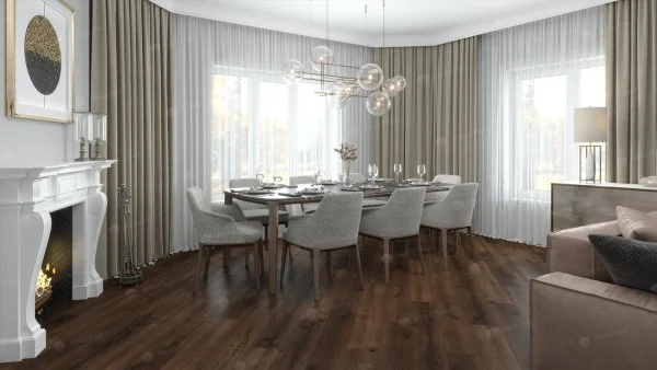 Каменно-полимерная плитка Alpine Floor Real Wood Дуб Мокка ECO 2-2, 6 мм 43 класс в Кургане