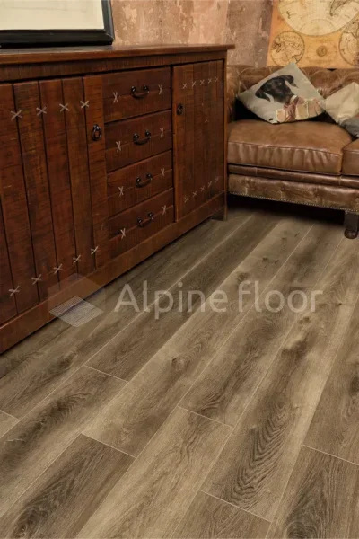 Кварц-виниловая плитка Alpine Floor Premium XL Дуб Коричневый ЕСО 7-9, 8 мм. 43 класс в Кургане
