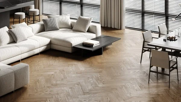 Паркетная доска Quartz Parquet Английская Ёлка Дуб Карельский 33-419 в Кургане