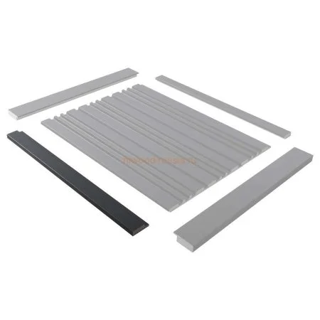 Финишный молдинг LF124A GR3 правый декорированный (42х12х2700мм) в Кургане