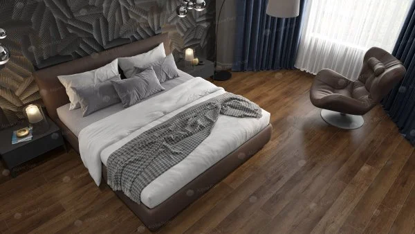 Кварц-виниловая плитка Alpine Floor Premium XL Дуб Шоколадный ЕСО 7-18, 8 мм. 43 класс в Кургане