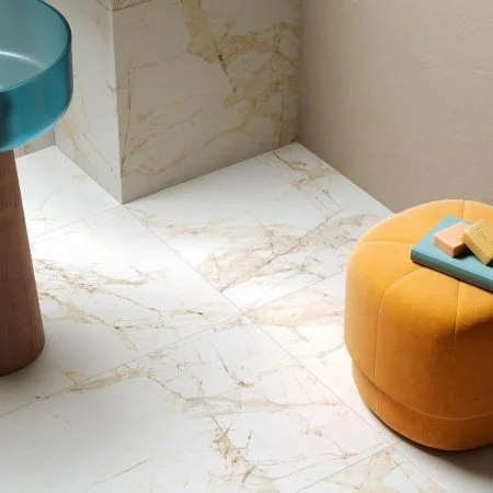 Керамогранит Coliseum Канова Уайт 60х120 (Натуральный и Реттифицированный) в Кургане