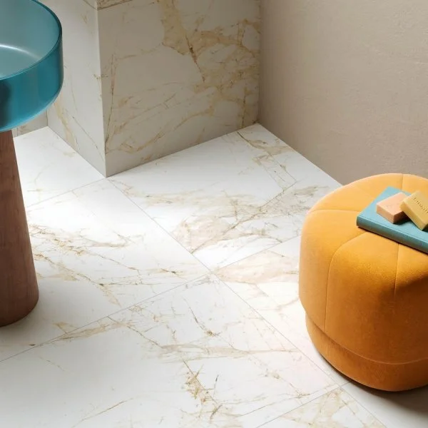 Керамогранит Coliseum Канова Уайт 60х120 (Натуральный и Реттифицированный) в Кургане