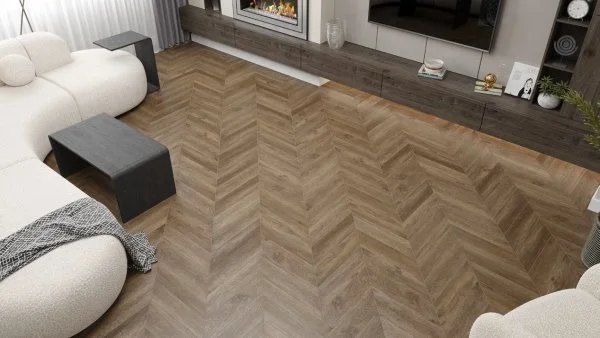 Кварц-виниловая плитка Alpine Floor Chevron Макадамия ECO 20-5 (2,5 мм. 43 класс) в Кургане